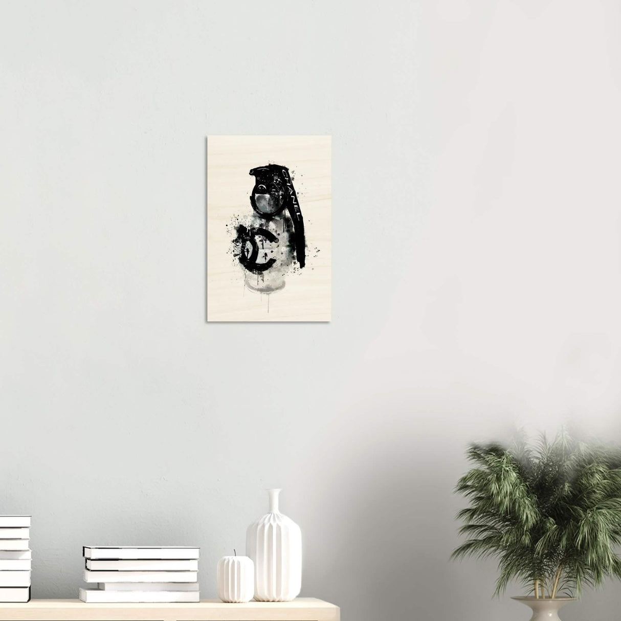 Da Vinci Pop Art Wall Art | CHANEL - Wood Prints - 30x45 cm / 12x18″ - 10 mm