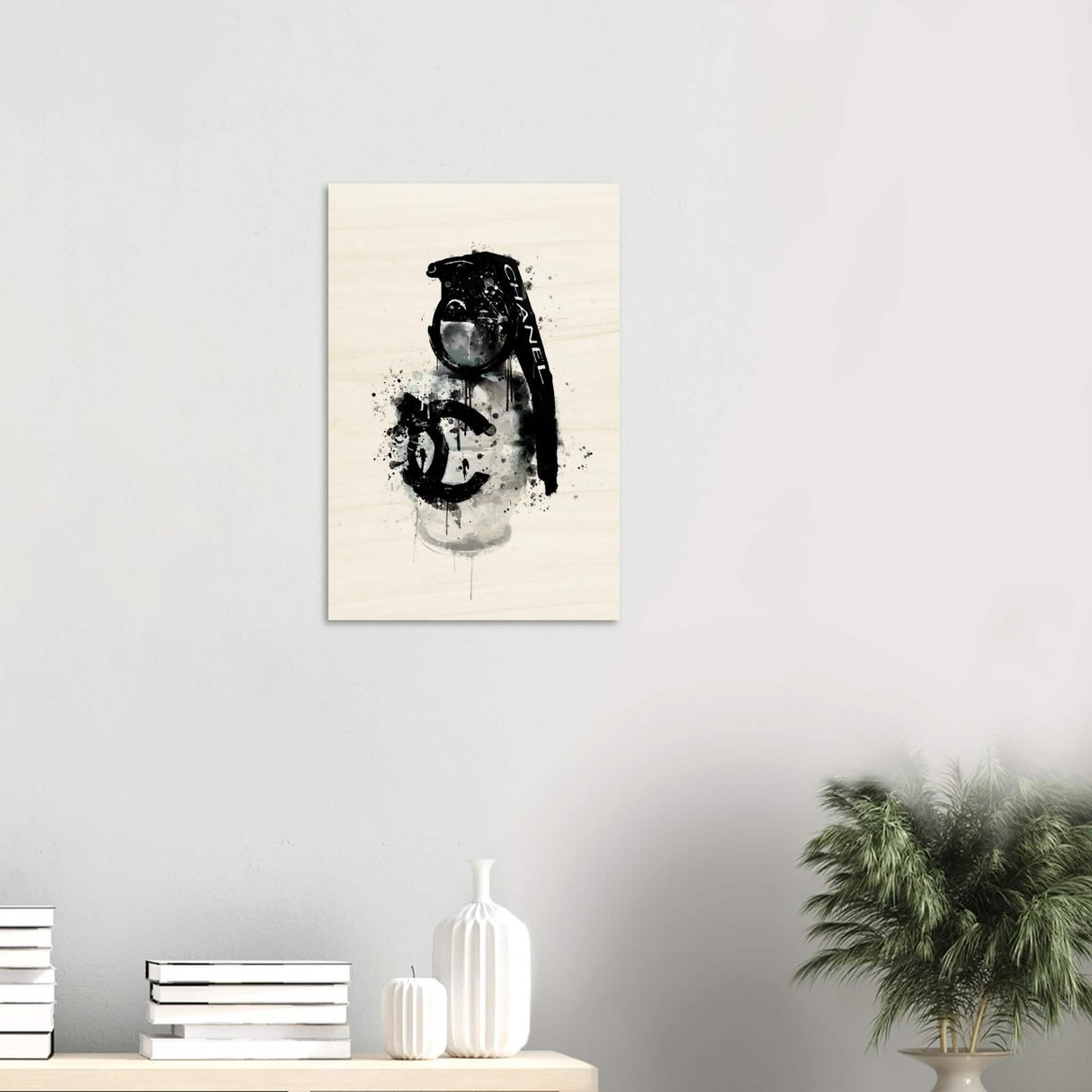 Da Vinci Pop Art Wall Art | CHANEL - Wood Prints - 40x60 cm / 16x24″ - 10 mm