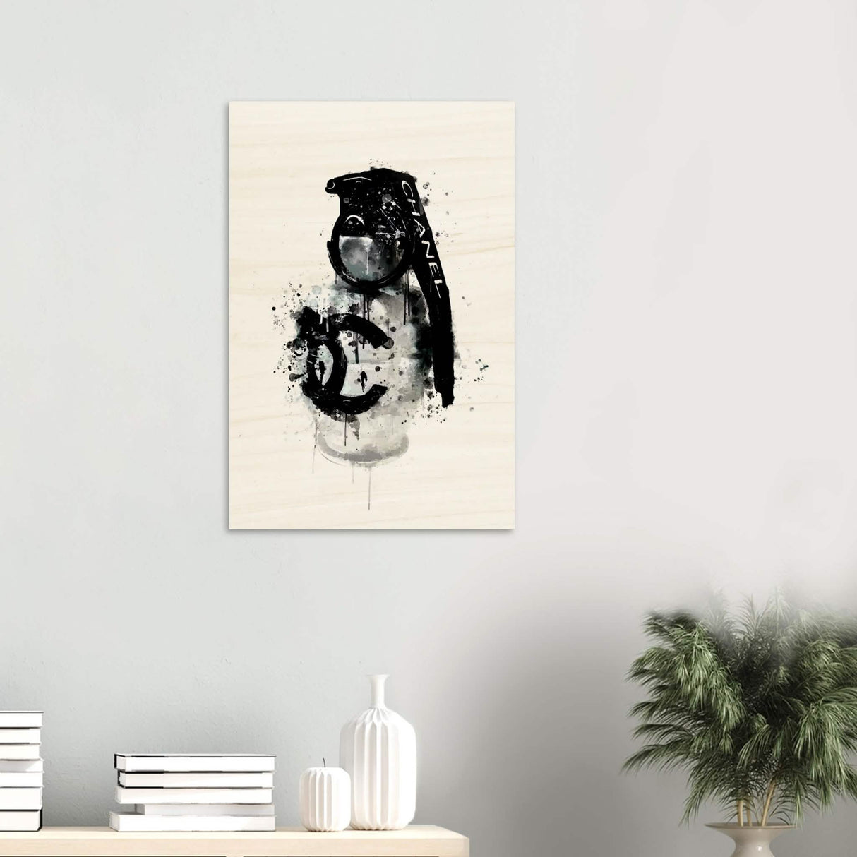 Da Vinci Pop Art Wall Art | CHANEL - Wood Prints - 50x75 cm / 20x30″ - 10 mm