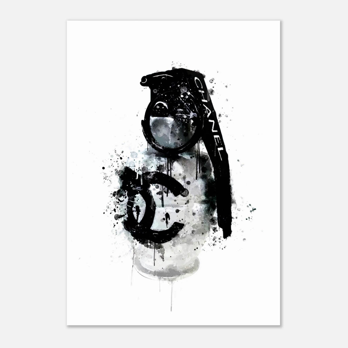 Da Vinci Pop Art Wall Art | CHANEL - Aluminum Print - 70x100 cm / 28x40″ -