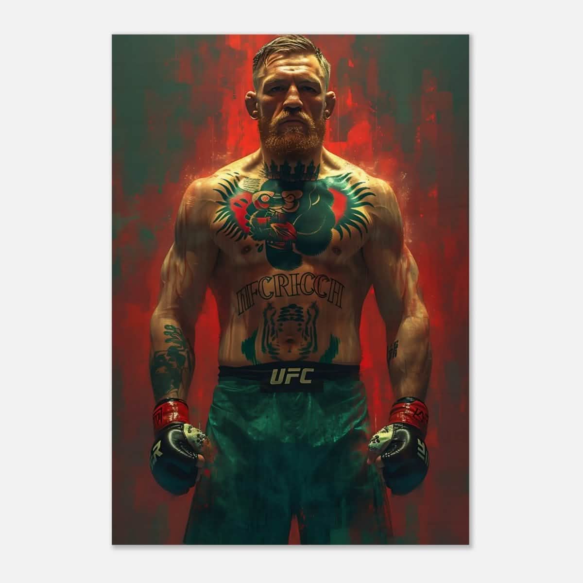 Da Vinci Pop Art Wall art | Conor McGregor - Wood Prints - 70x100 cm / 28x40″ - 20 mm