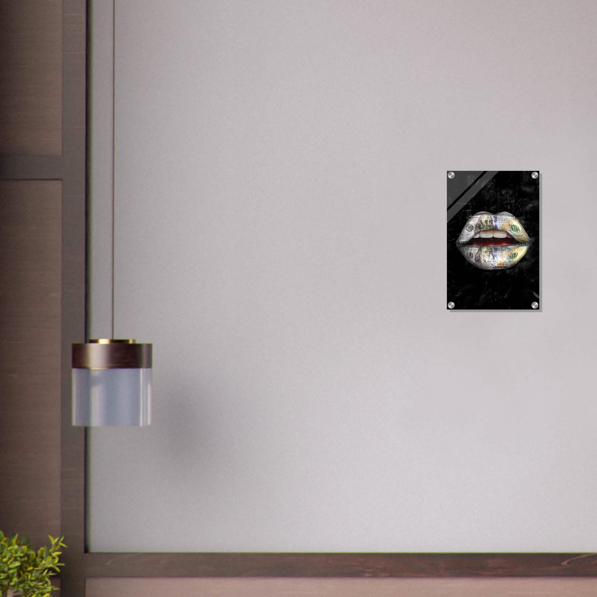 Da Vinci Pop Art Wall Art | Dollar Lips - Acrylic Print - 30x45 cm / 12x18″ -