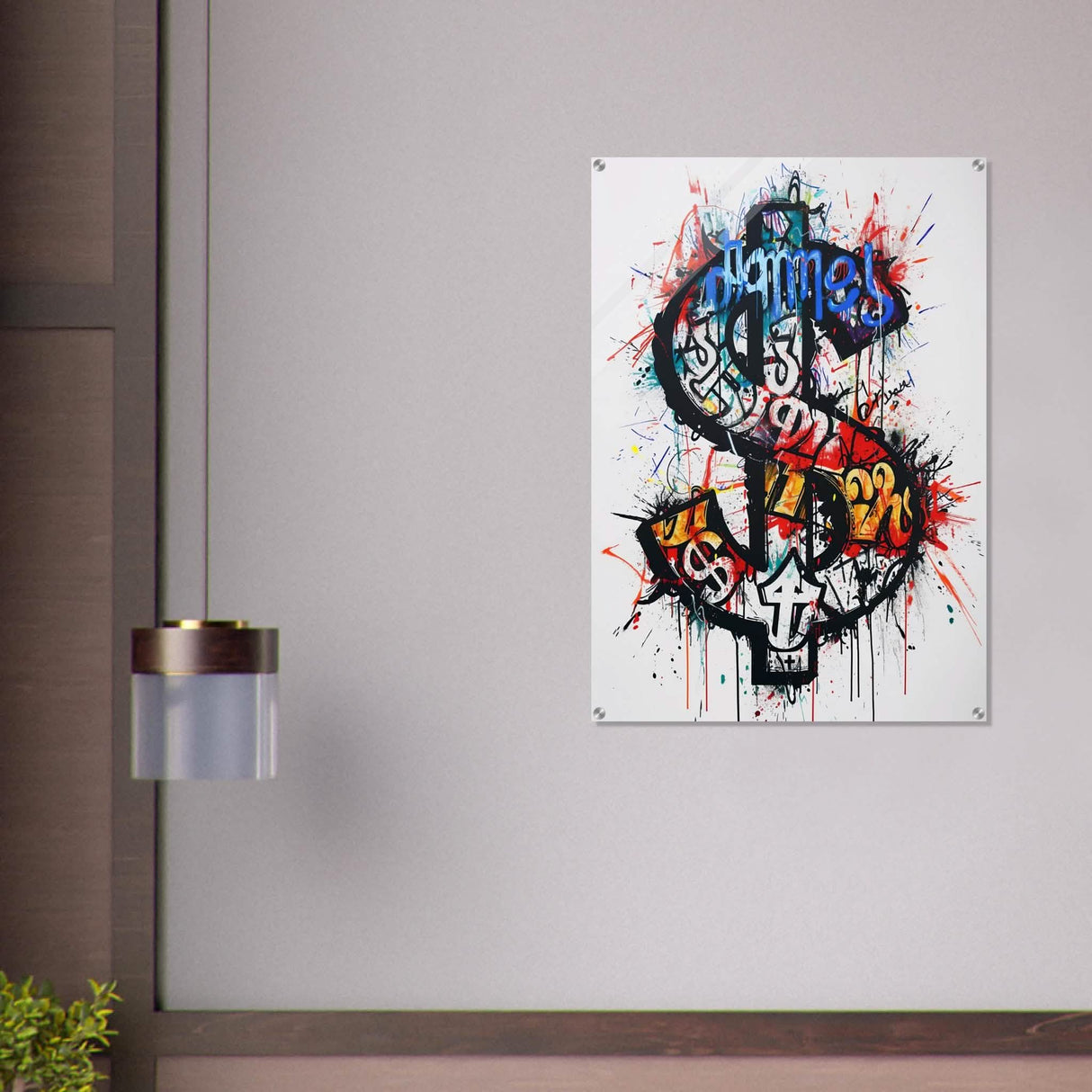 Da Vinci Pop Art Wall Art | Dollar - Acrylic Print - 70x100 cm / 28x40″ -