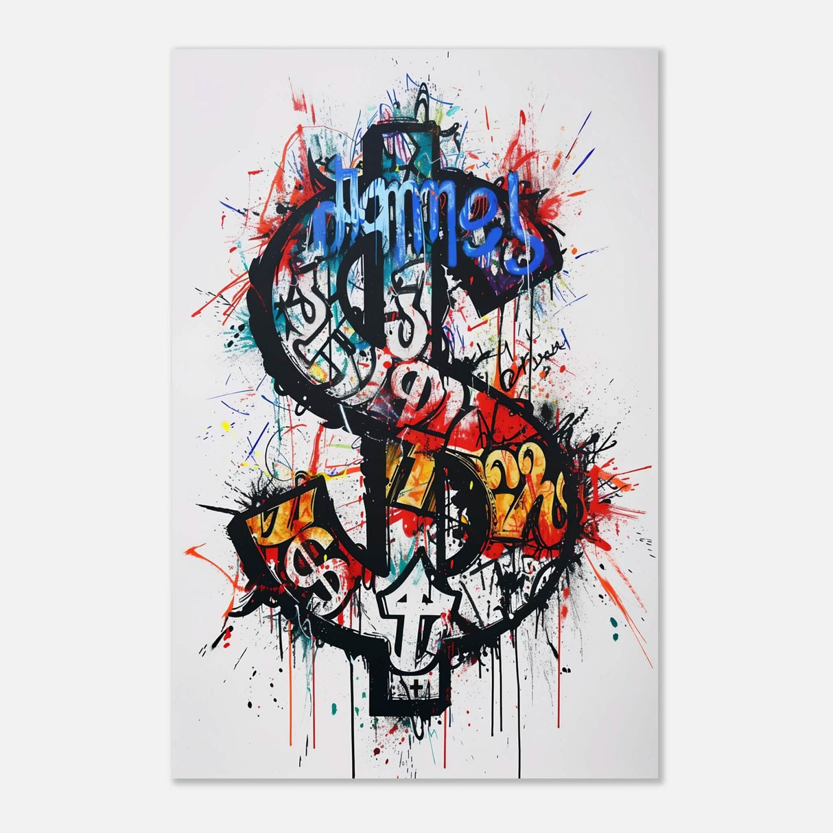 Da Vinci Pop Art Wall Art | Dollar - Aluminum Print - 40x60 cm / 16x24″ -