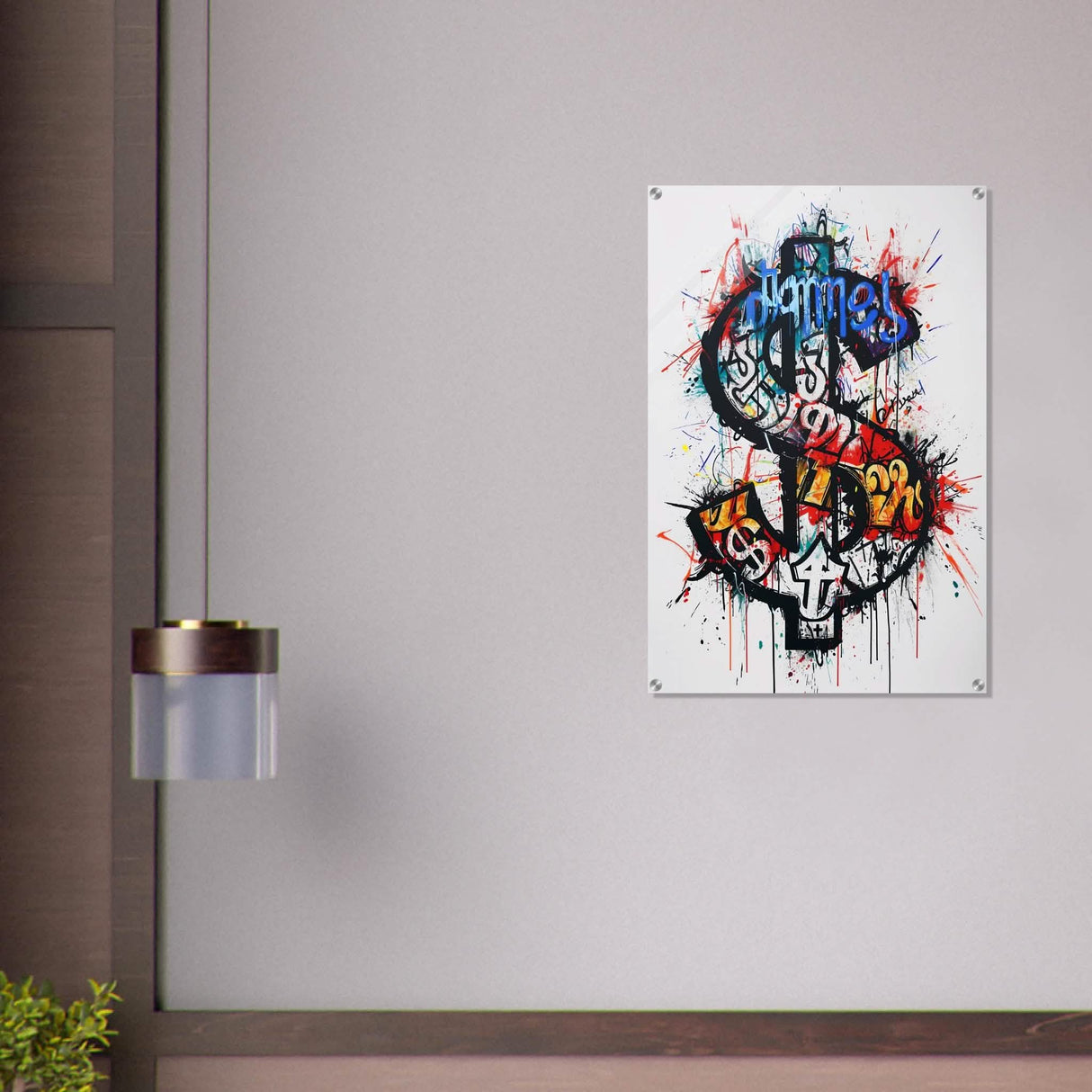 Da Vinci Pop Art Wall Art | Dollar - Acrylic Print - 60x90 cm / 24x36″ -