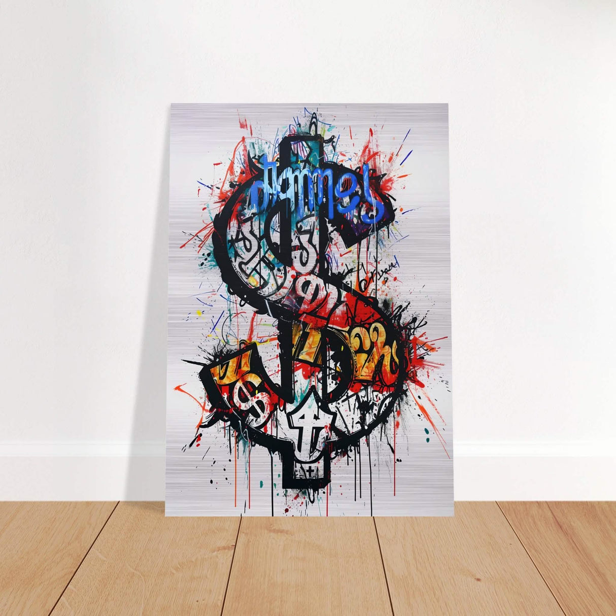 Da Vinci Pop Art Wall Art | Dollar - Brushed Aluminum Print - 70x100 cm / 28x40″ -