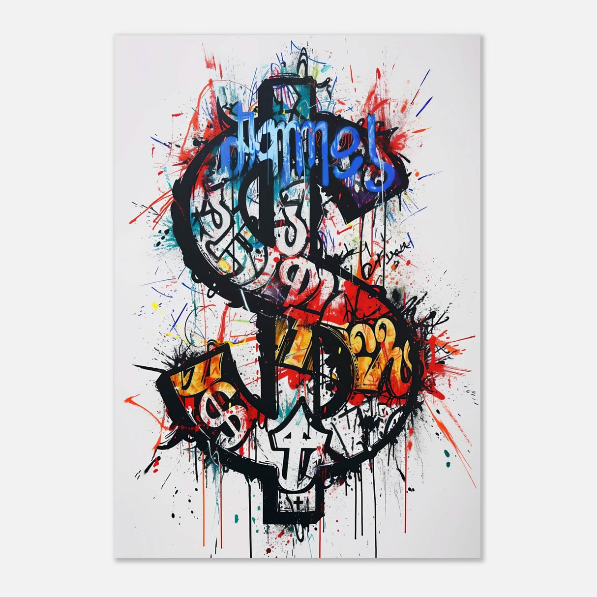 Da Vinci Pop Art Wall Art | Dollar - Aluminum Print - 70x100 cm / 28x40″ -