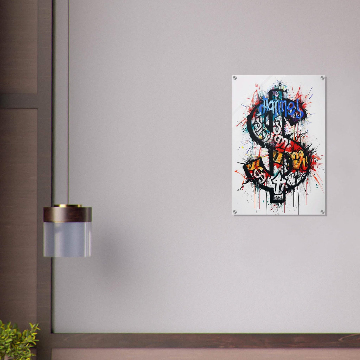 Da Vinci Pop Art Wall Art | Dollar - Acrylic Print - 50x75 cm / 20x30″ -