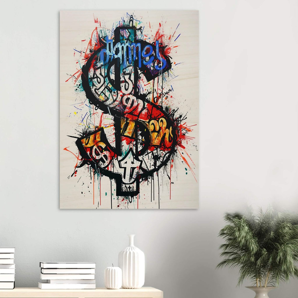 Da Vinci Pop Art Wall Art | Dollar - Wood Prints - 70x100 cm / 28x40″ - 10 mm