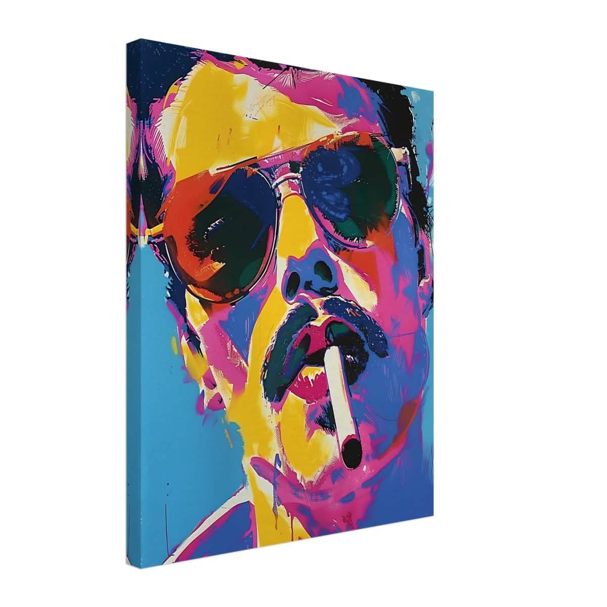 Da Vinci Pop Art Wall art | Freddie Mercury - Canvas - 40x50 cm / 16x20″ - Slim