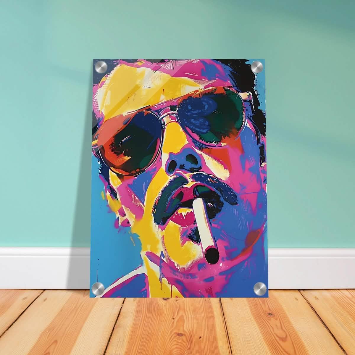 Da Vinci Pop Art Wall art | Freddie Mercury - Acrylic Print - 30x40 cm / 12x16″ -