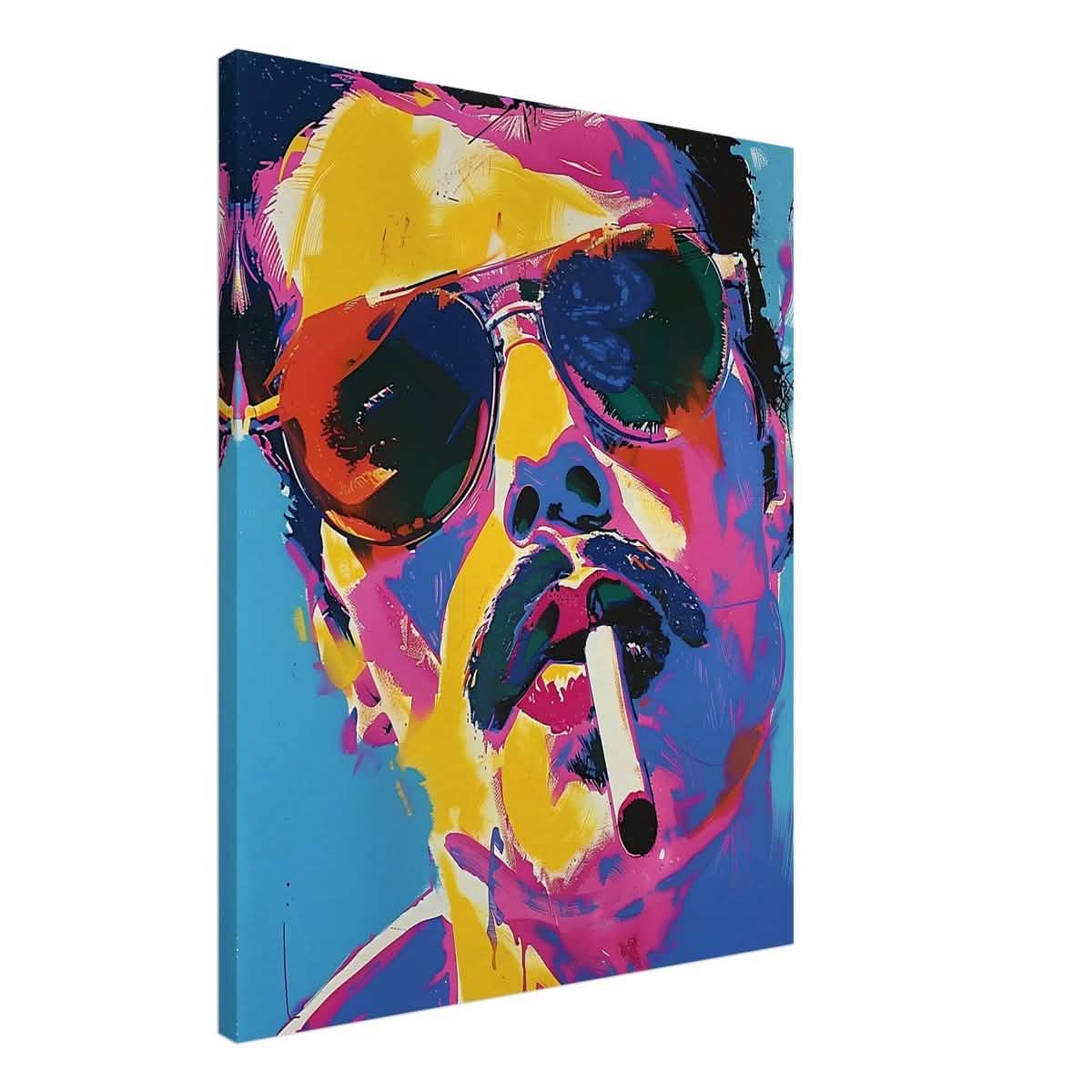 Da Vinci Pop Art Wall art | Freddie Mercury - Canvas - 60x75 cm / 24x30″ - Slim