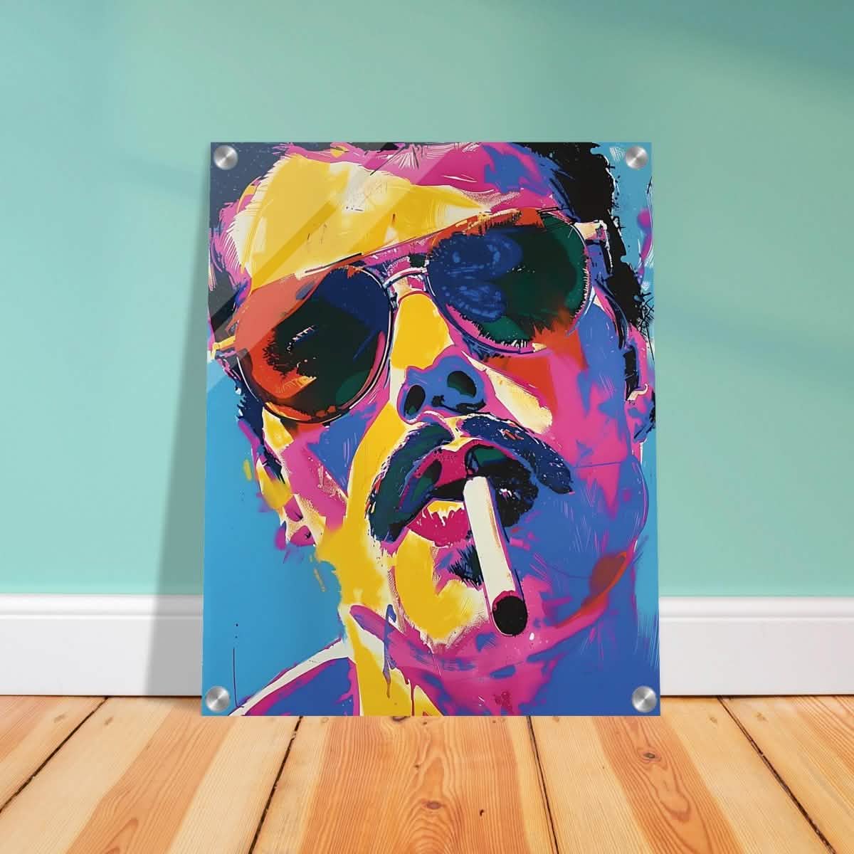 Da Vinci Pop Art Wall art | Freddie Mercury - Acrylic Print - 40x50 cm / 16x20″ -