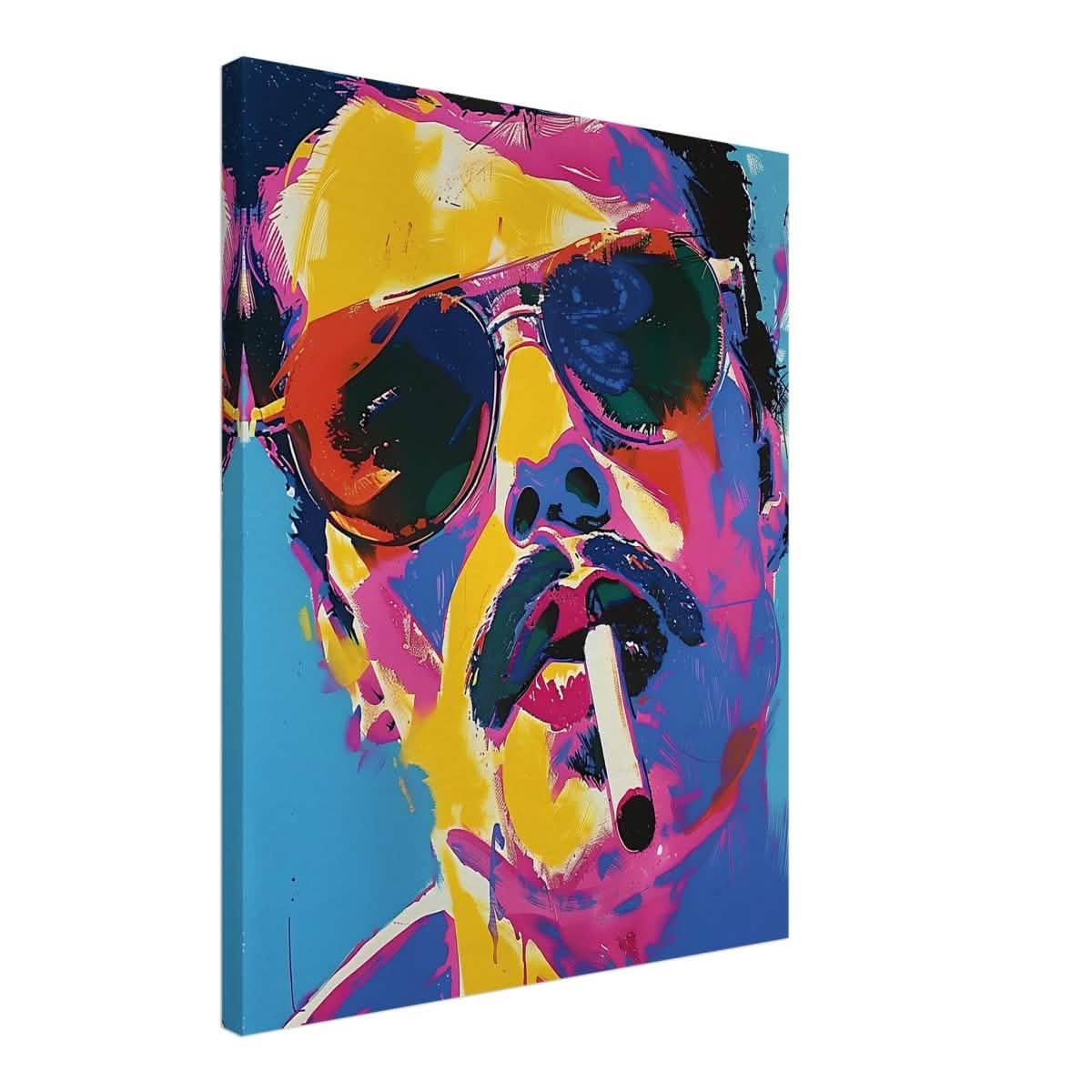 Da Vinci Pop Art Wall art | Freddie Mercury - Canvas - 60x75 cm / 24x30″ - Thick