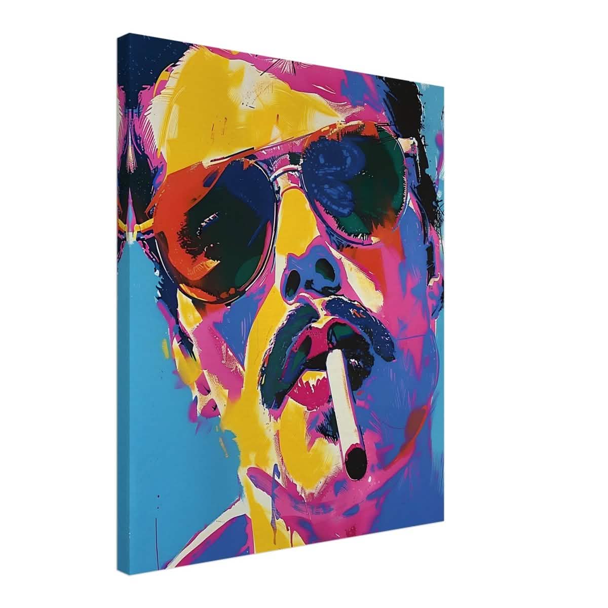 Da Vinci Pop Art Wall art | Freddie Mercury - Canvas - 50x60 cm / 20x24″ - Slim