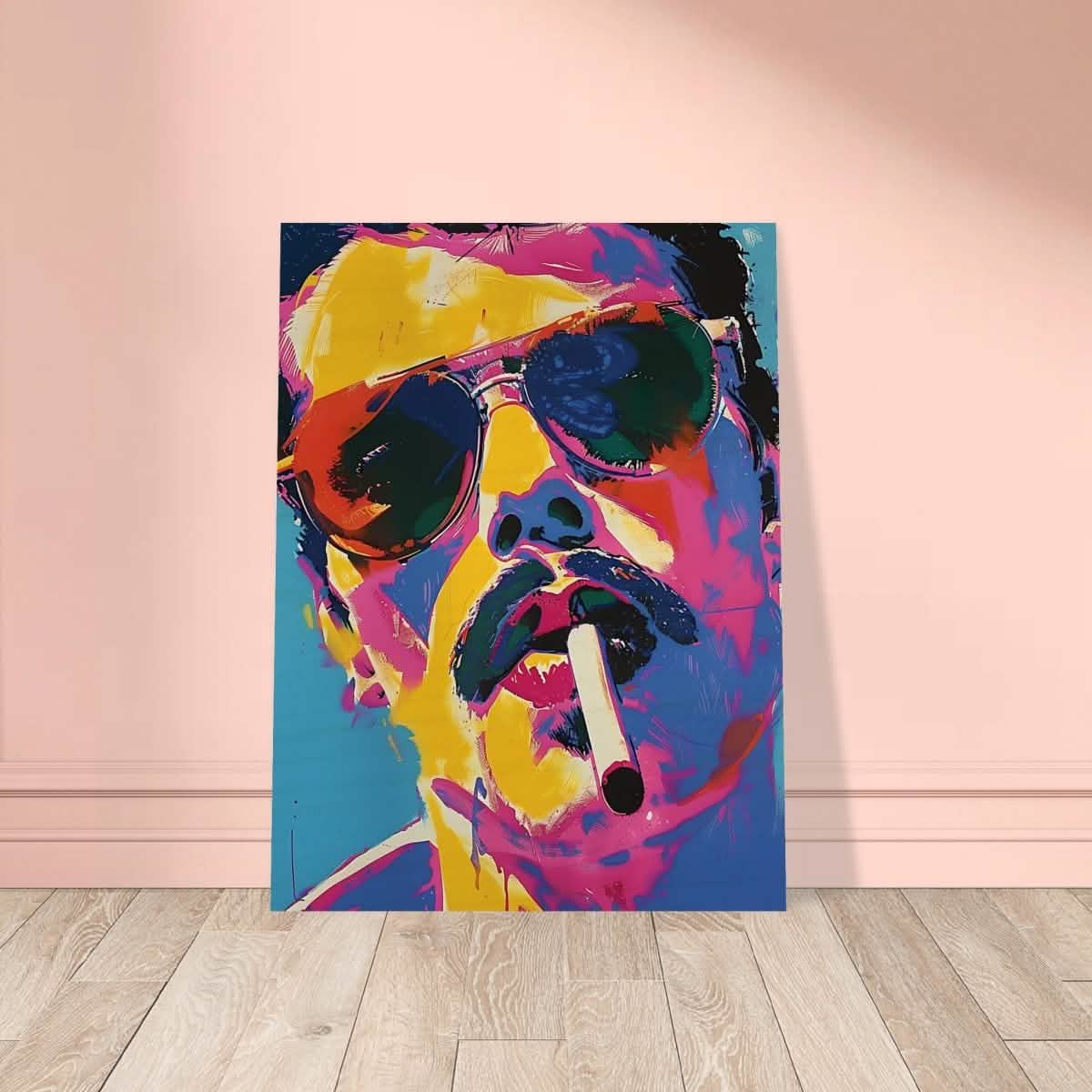 Da Vinci Pop Art Wall art | Freddie Mercury - Wood Prints - 30x40 cm / 12x16″ - 10 mm