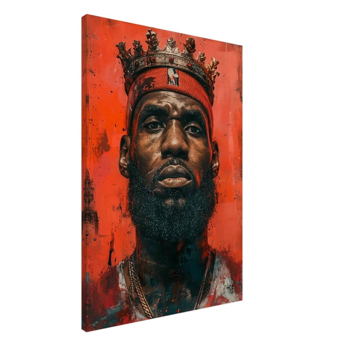 Da Vinci Pop Art Wall art | LeBron James Portrait Print - Canvas - 70x100 cm / 28x40″ - Thick