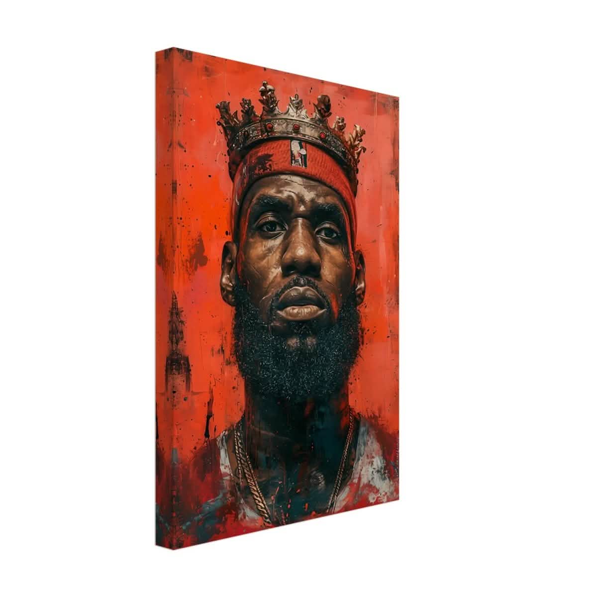 Da Vinci Pop Art Wall art | LeBron James Portrait Print - Canvas - 30x45 cm / 12x18″ - Thick