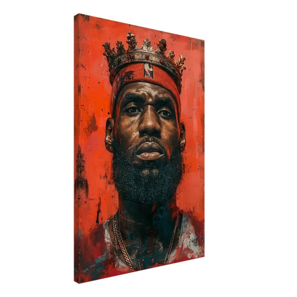 Da Vinci Pop Art Wall art | LeBron James Portrait Print - Canvas - 50x75 cm / 20x30″ - Slim