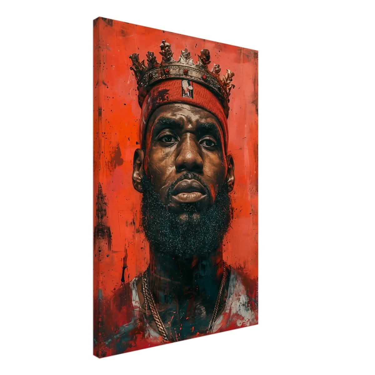 Da Vinci Pop Art Wall art | LeBron James Portrait Print - Canvas - 60x90 cm / 24x36″ - Thick