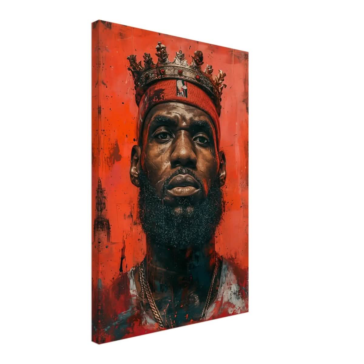 Da Vinci Pop Art Wall art | LeBron James Portrait Print - Canvas - 40x60 cm / 16x24″ - Slim