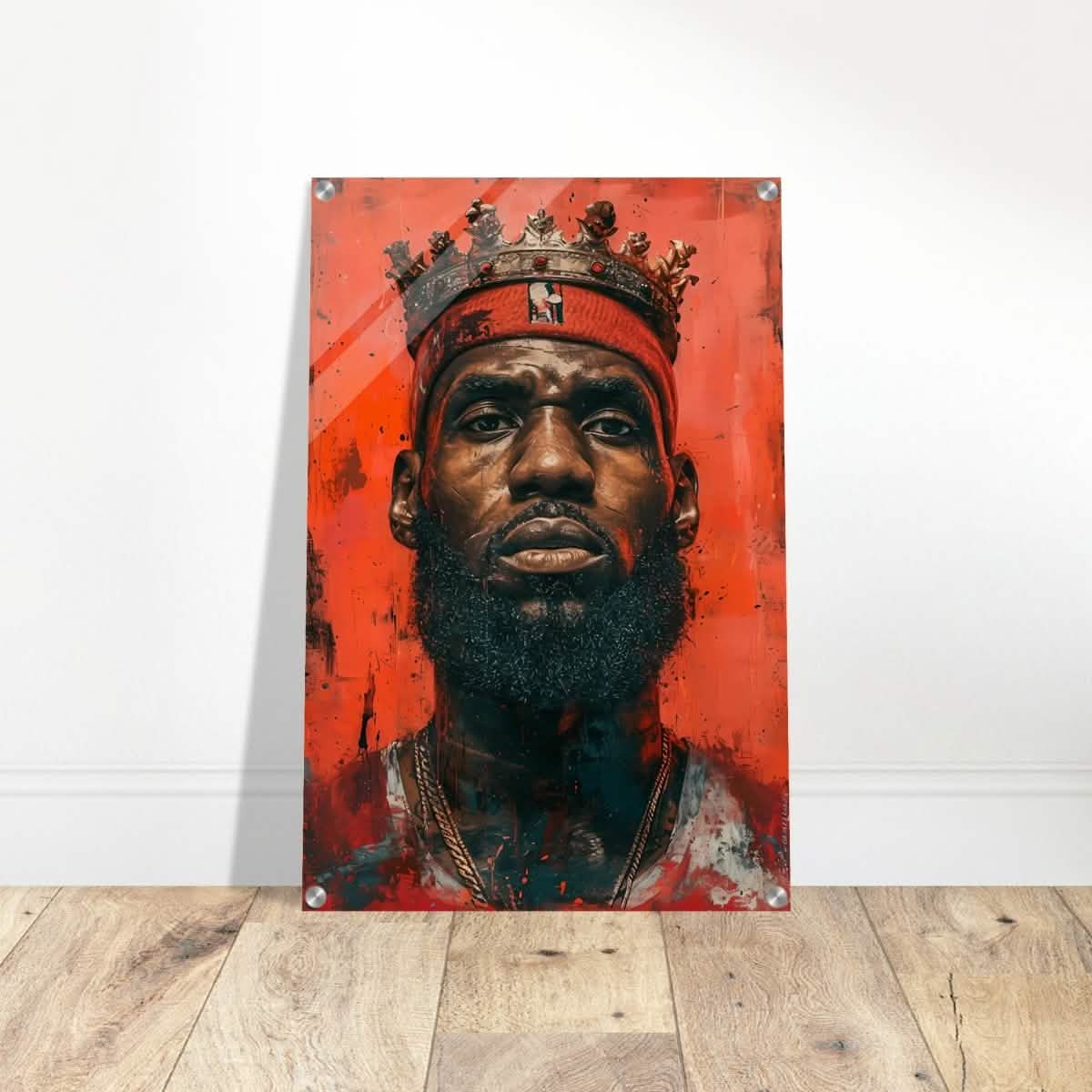 Da Vinci Pop Art Wall art | LeBron James Portrait Print - Acrylic Print - 50x75 cm / 20x30″ -