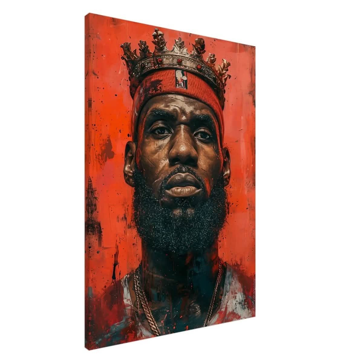 Da Vinci Pop Art Wall art | LeBron James Portrait Print - Canvas - 70x100 cm / 28x40″ - Slim