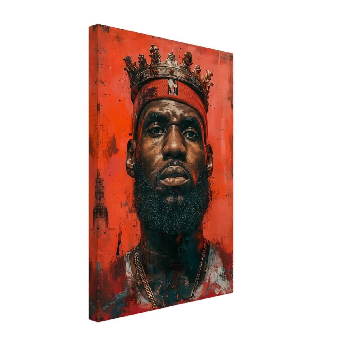 Da Vinci Pop Art Wall art | LeBron James Portrait Print - Canvas - 30x45 cm / 12x18″ - Slim