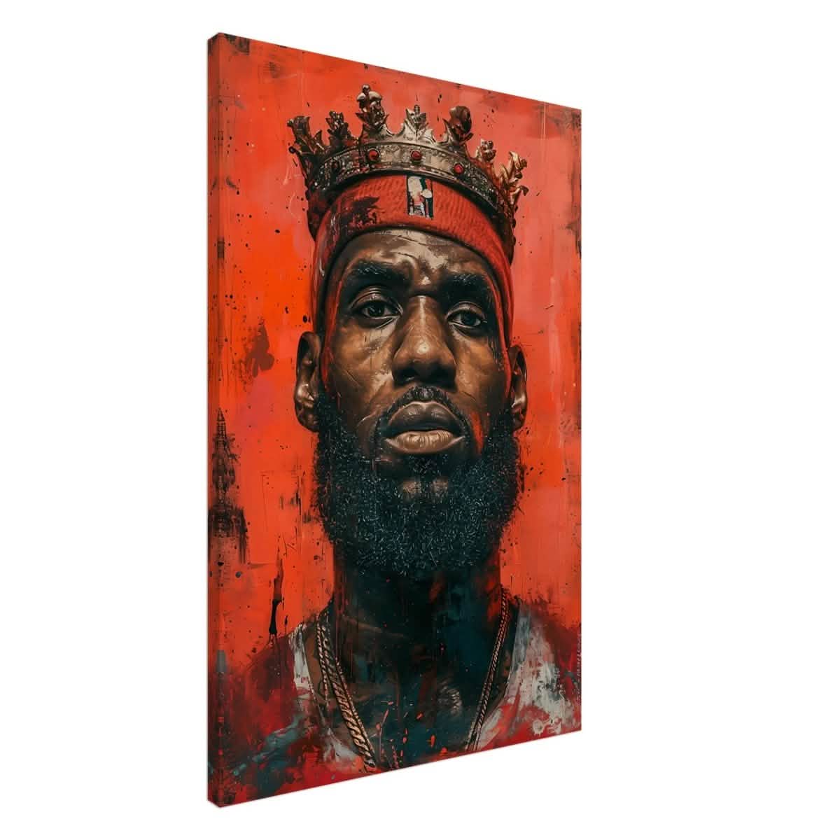 Da Vinci Pop Art Wall art | LeBron James Portrait Print - Canvas - 60x90 cm / 24x36″ - Slim