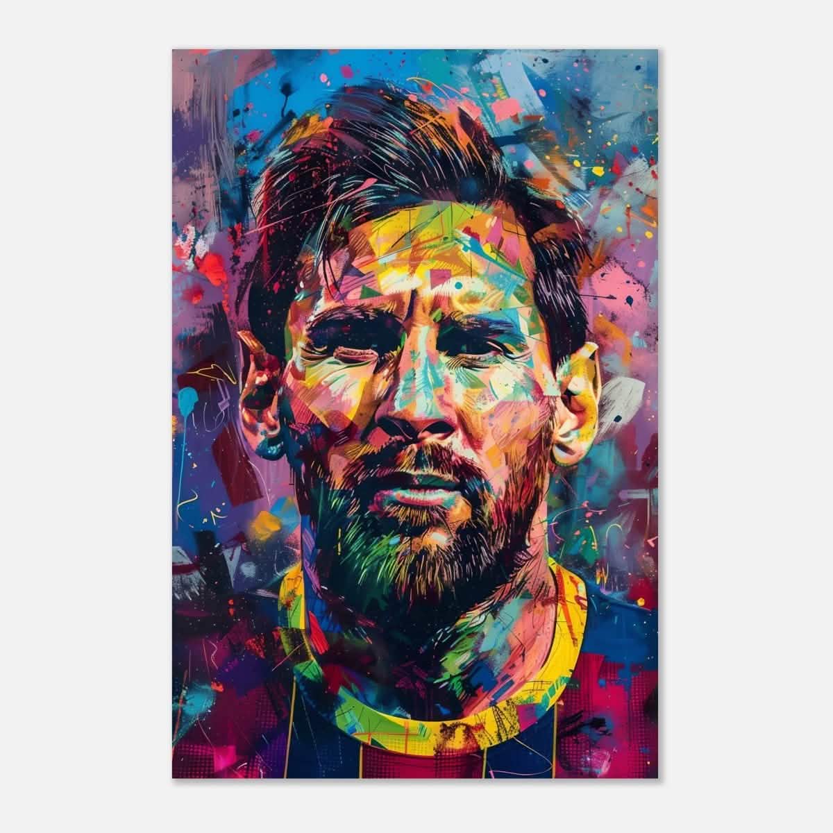 Da Vinci Pop Art Wall art | Lionel Messi - Aluminum Print - 50x75 cm / 20x30″ -