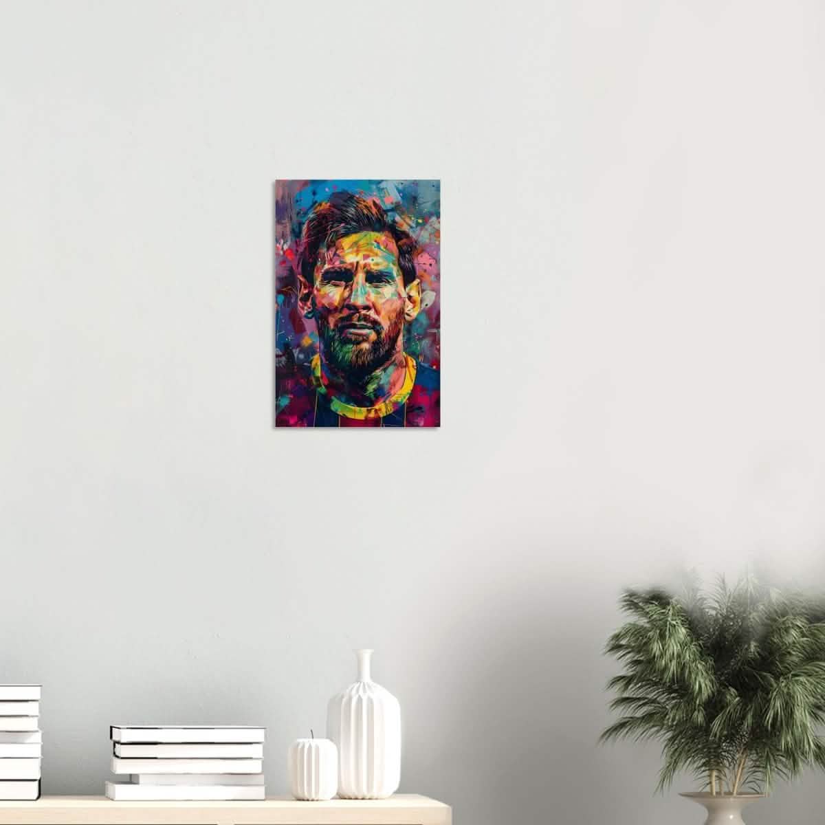 Da Vinci Pop Art Wall art | Lionel Messi - Wood Prints - 30x45 cm / 12x18″ - 20 mm