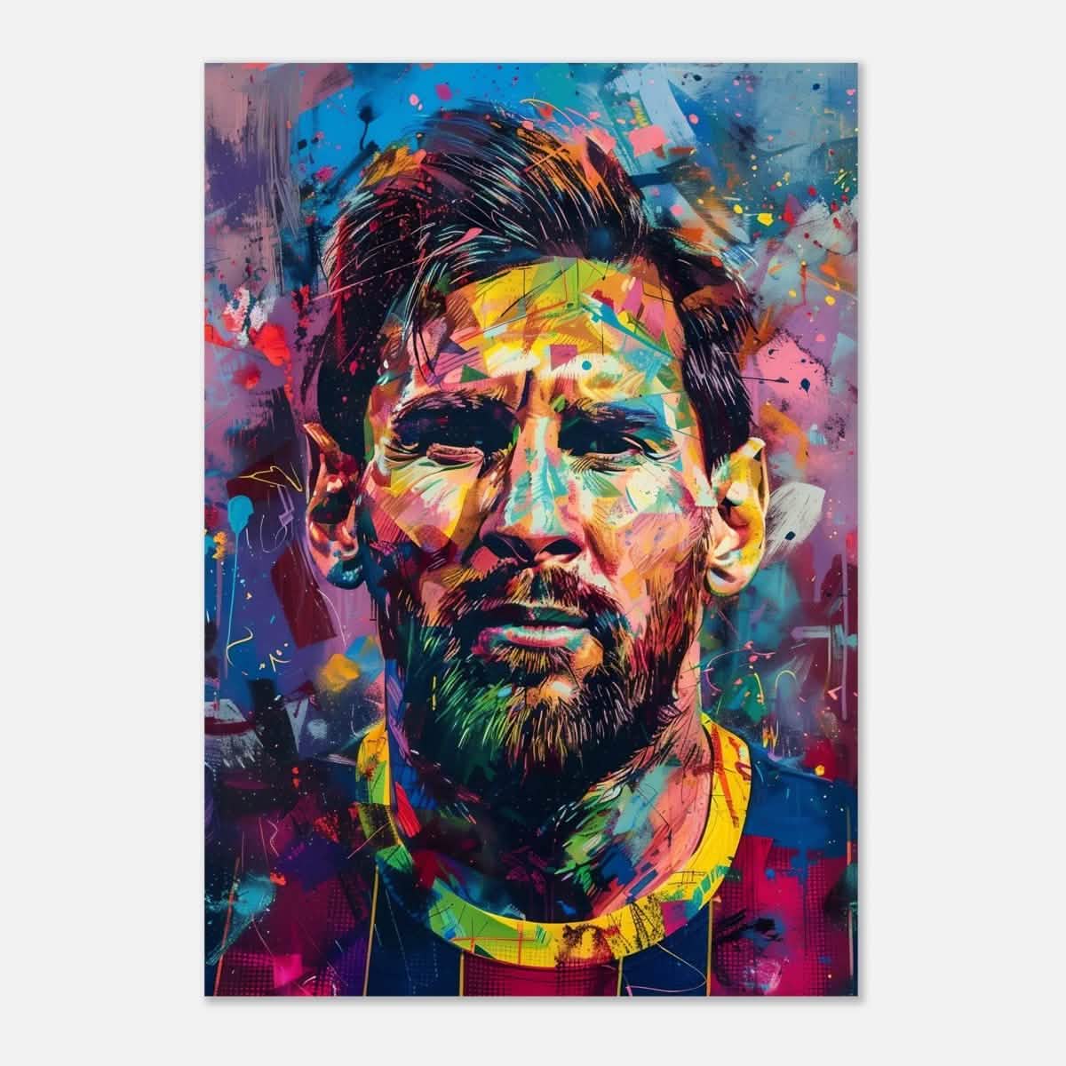 Da Vinci Pop Art Wall art | Lionel Messi - Aluminum Print - 70x100 cm / 28x40″ -