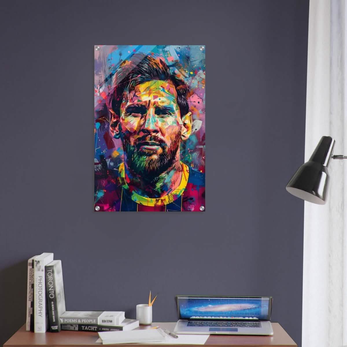 Da Vinci Pop Art Wall art | Lionel Messi - Acrylic Print - 50x75 cm / 20x30″ -