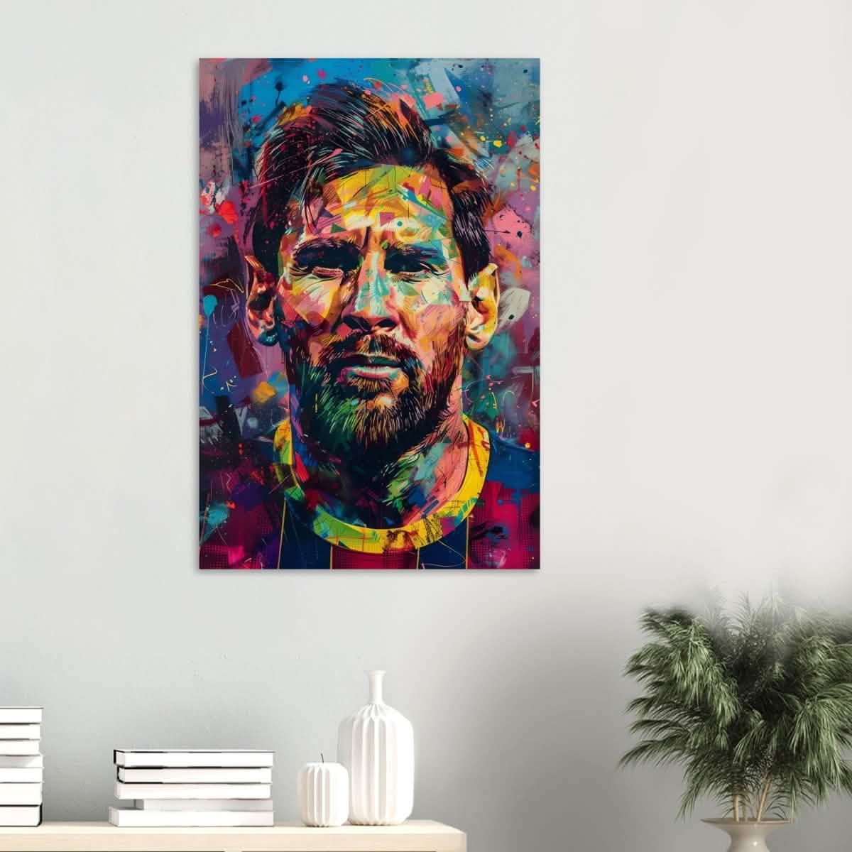 Da Vinci Pop Art Wall art | Lionel Messi - Wood Prints - 60x90 cm / 24x36″ - 20 mm