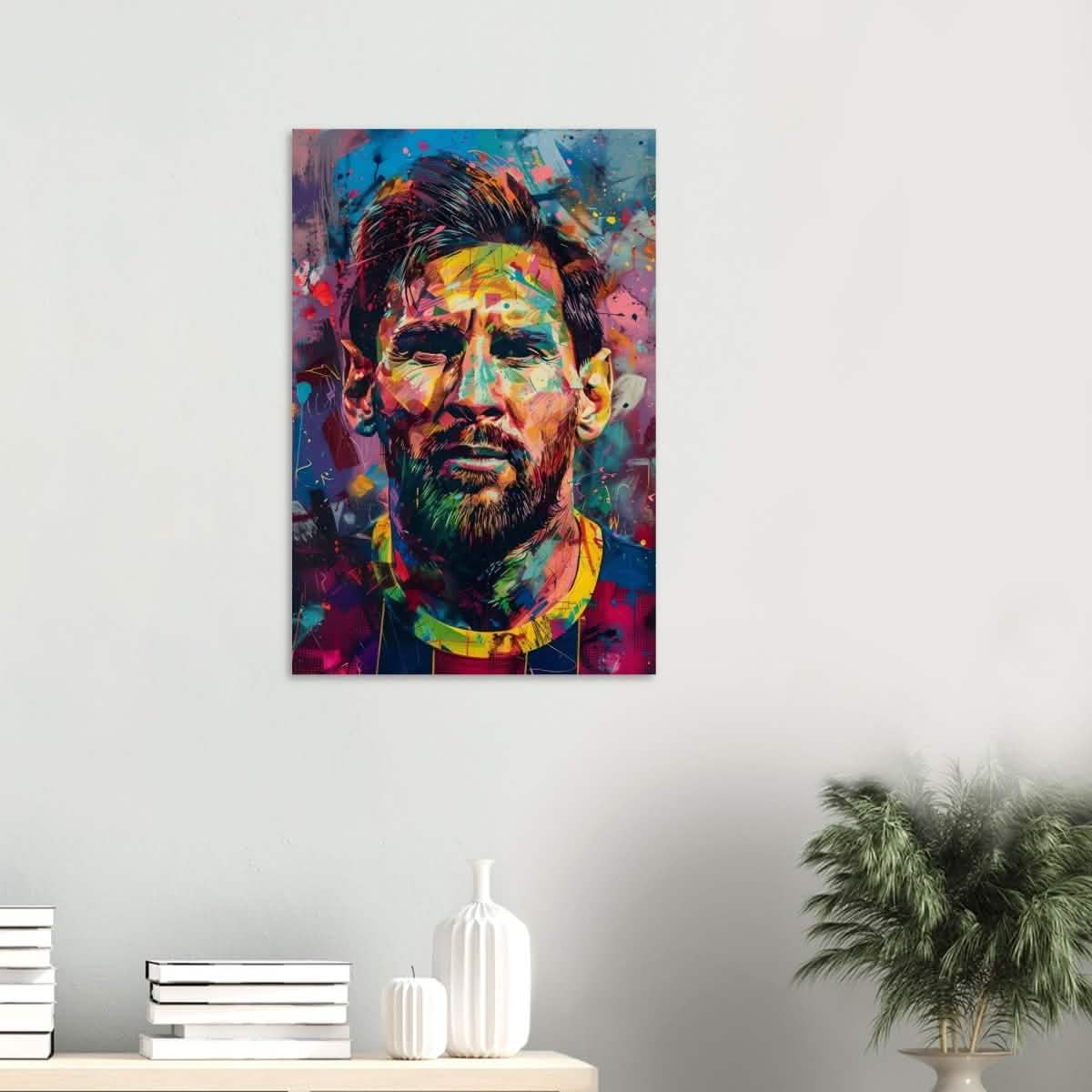 Da Vinci Pop Art Wall art | Lionel Messi - Wood Prints - 50x75 cm / 20x30″ - 20 mm