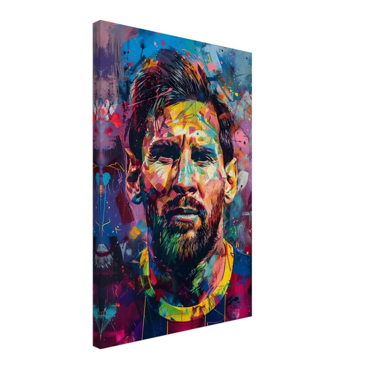 Da Vinci Pop Art Wall art | Lionel Messi - Canvas - 40x60 cm / 16x24″ - Slim
