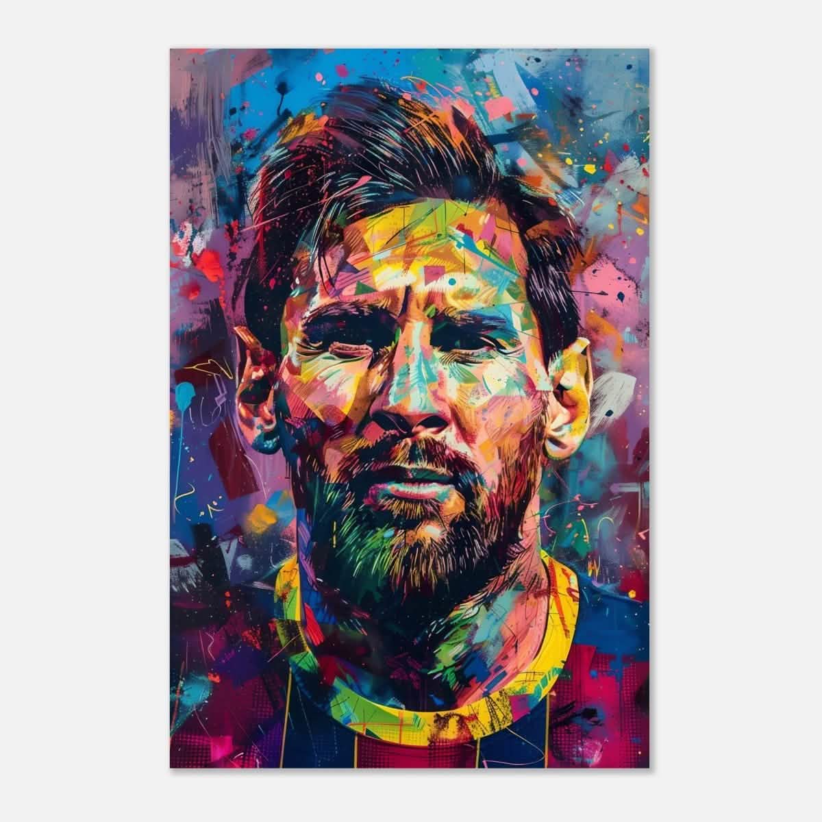 Da Vinci Pop Art Wall art | Lionel Messi - Aluminum Print - 60x90 cm / 24x36″ -