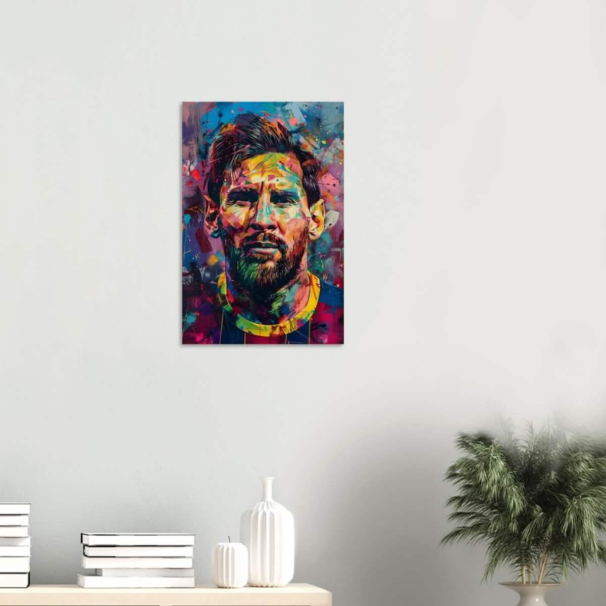 Da Vinci Pop Art Wall art | Lionel Messi - Wood Prints - 40x60 cm / 16x24″ - 20 mm