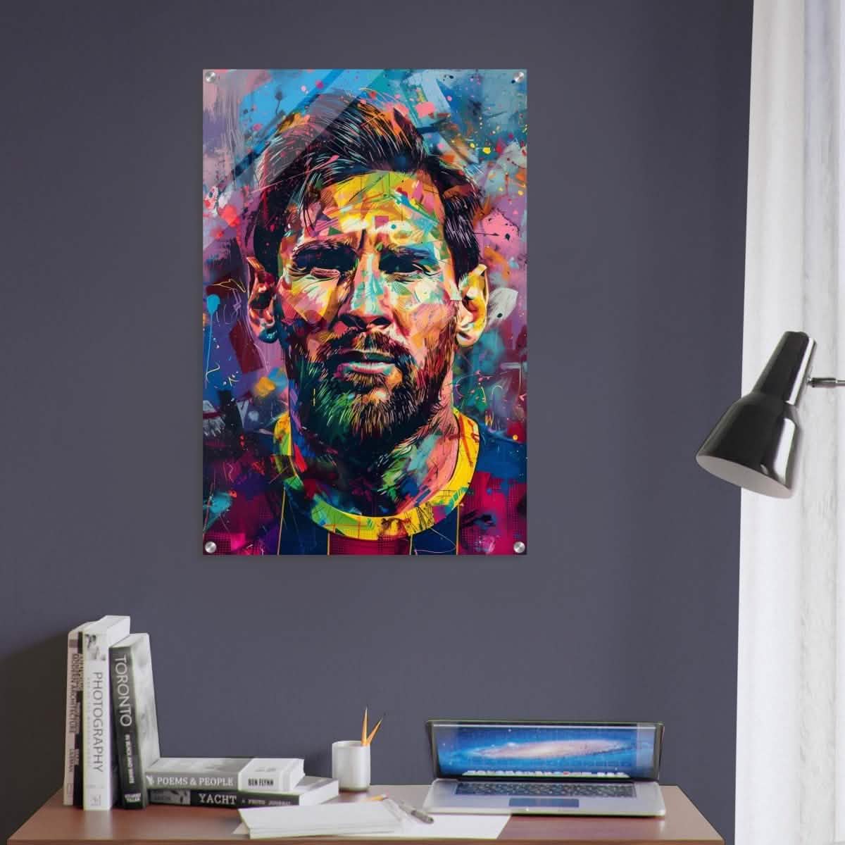 Da Vinci Pop Art Wall art | Lionel Messi - Acrylic Print - 60x90 cm / 24x36″ -