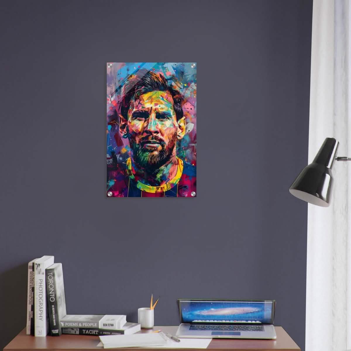 Da Vinci Pop Art Wall art | Lionel Messi - Acrylic Print - 40x60 cm / 16x24″ -