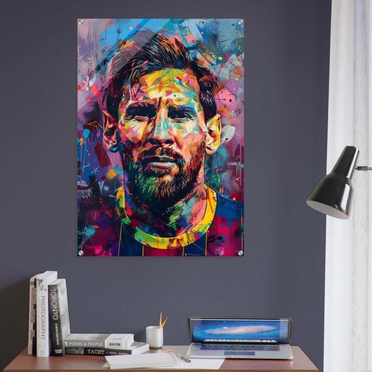 Da Vinci Pop Art Wall art | Lionel Messi - Acrylic Print - 70x100 cm / 28x40″ -
