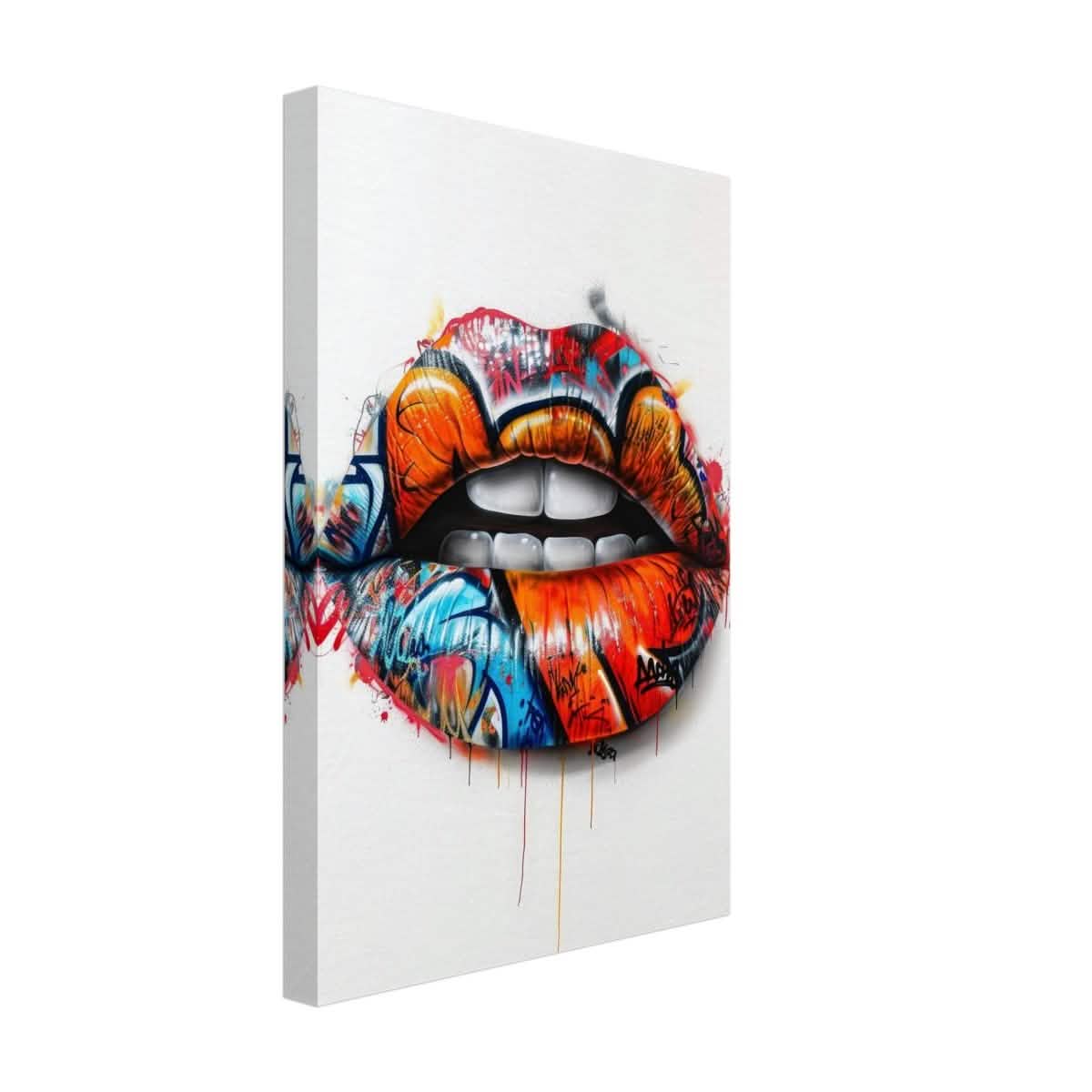 Da Vinci Pop Art Wall art | Lips - Canvas - 30x45 cm / 12x18″ - Thick