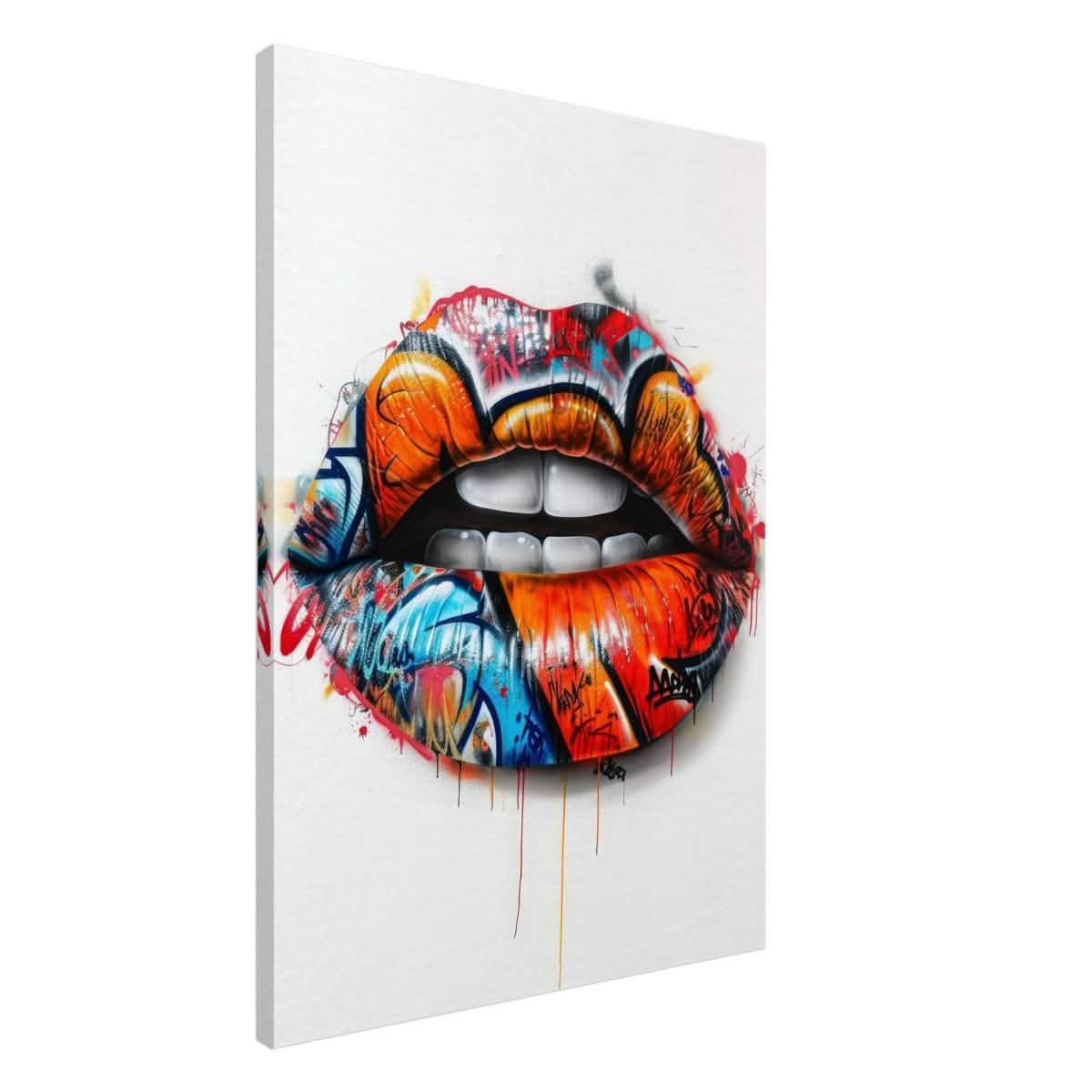 Da Vinci Pop Art Wall art | Lips - Canvas - 70x100 cm / 28x40″ - Thick