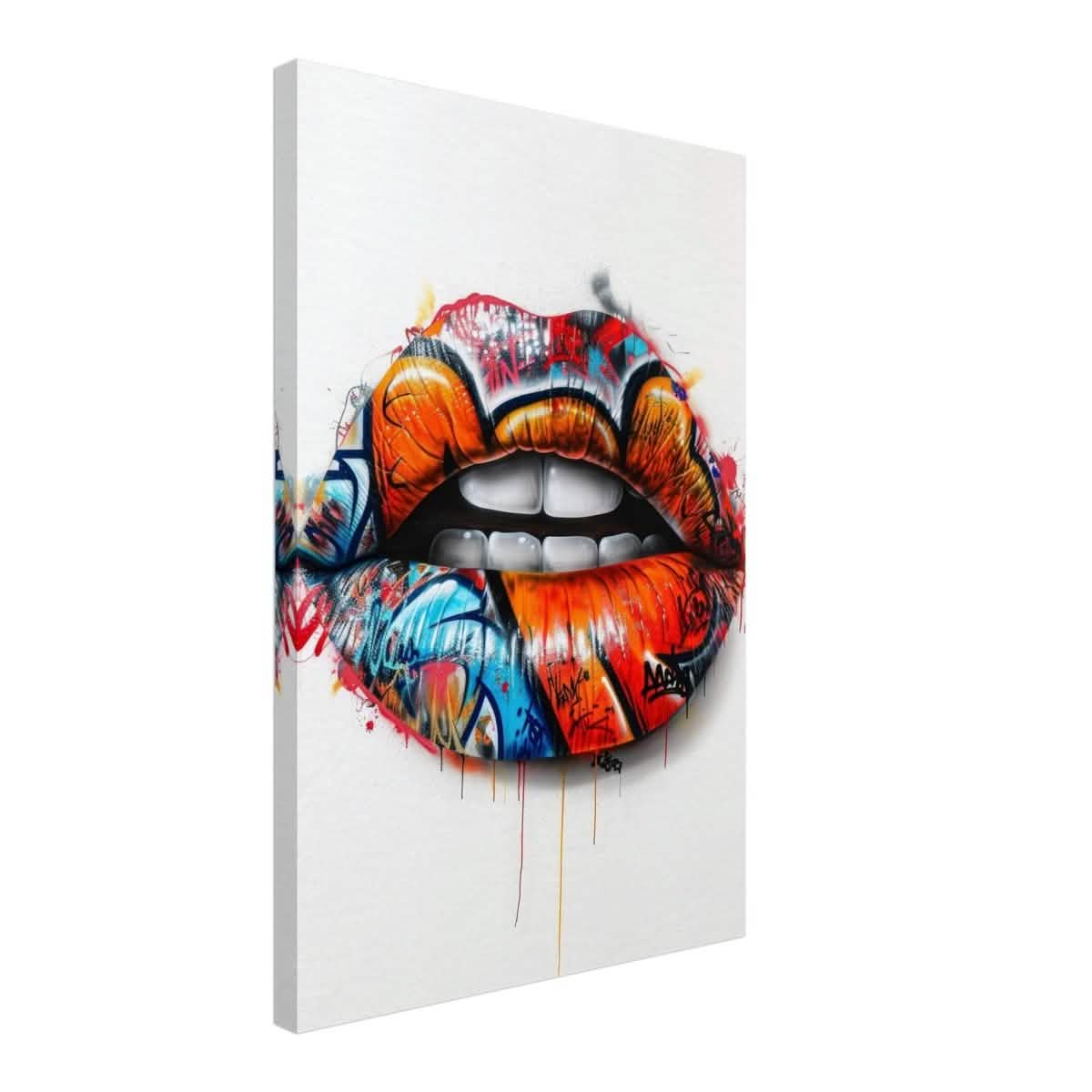 Da Vinci Pop Art Wall art | Lips - Canvas - 40x60 cm / 16x24″ - Slim