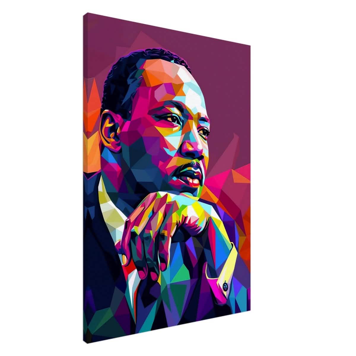 Da Vinci Pop Art Wall art | Martin Luther King Portrait Print - Canvas - 70x100 cm / 28x40″ - Slim