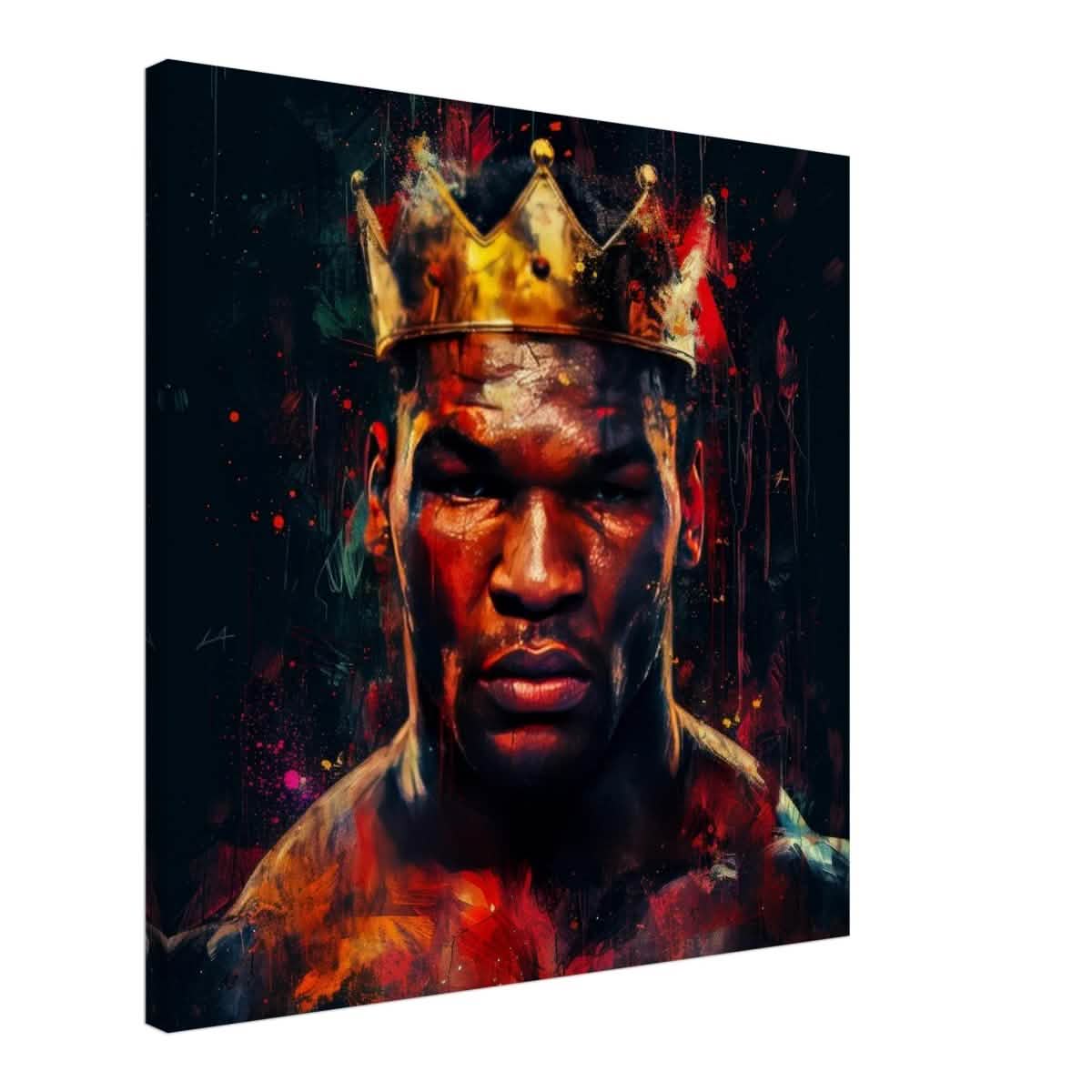 Da Vinci Pop Art Wall Art | Mike Tyson - Canvas - 60x60 cm / 24x24″ - Slim