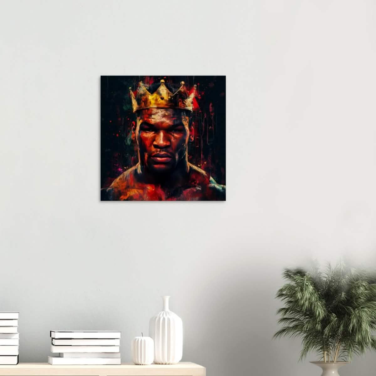 Da Vinci Pop Art Wall Art | Mike Tyson - Wood Prints - 50x50 cm / 20x20″ - 20 mm