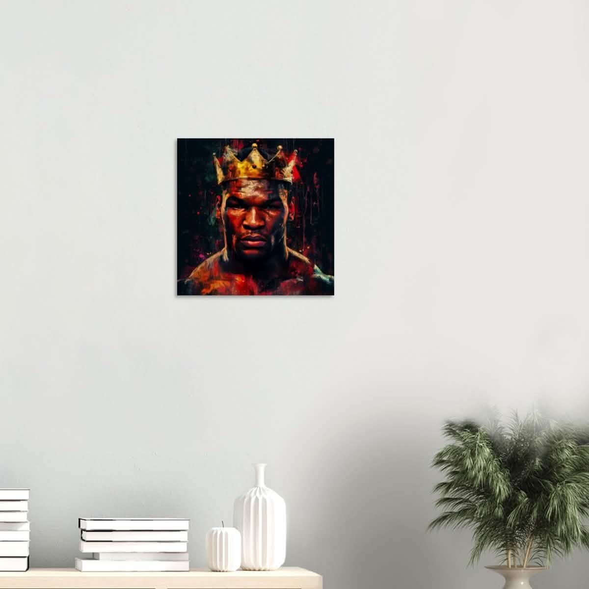 Da Vinci Pop Art Wall Art | Mike Tyson - Wood Prints - 40x40 cm / 16x16″ - 20 mm