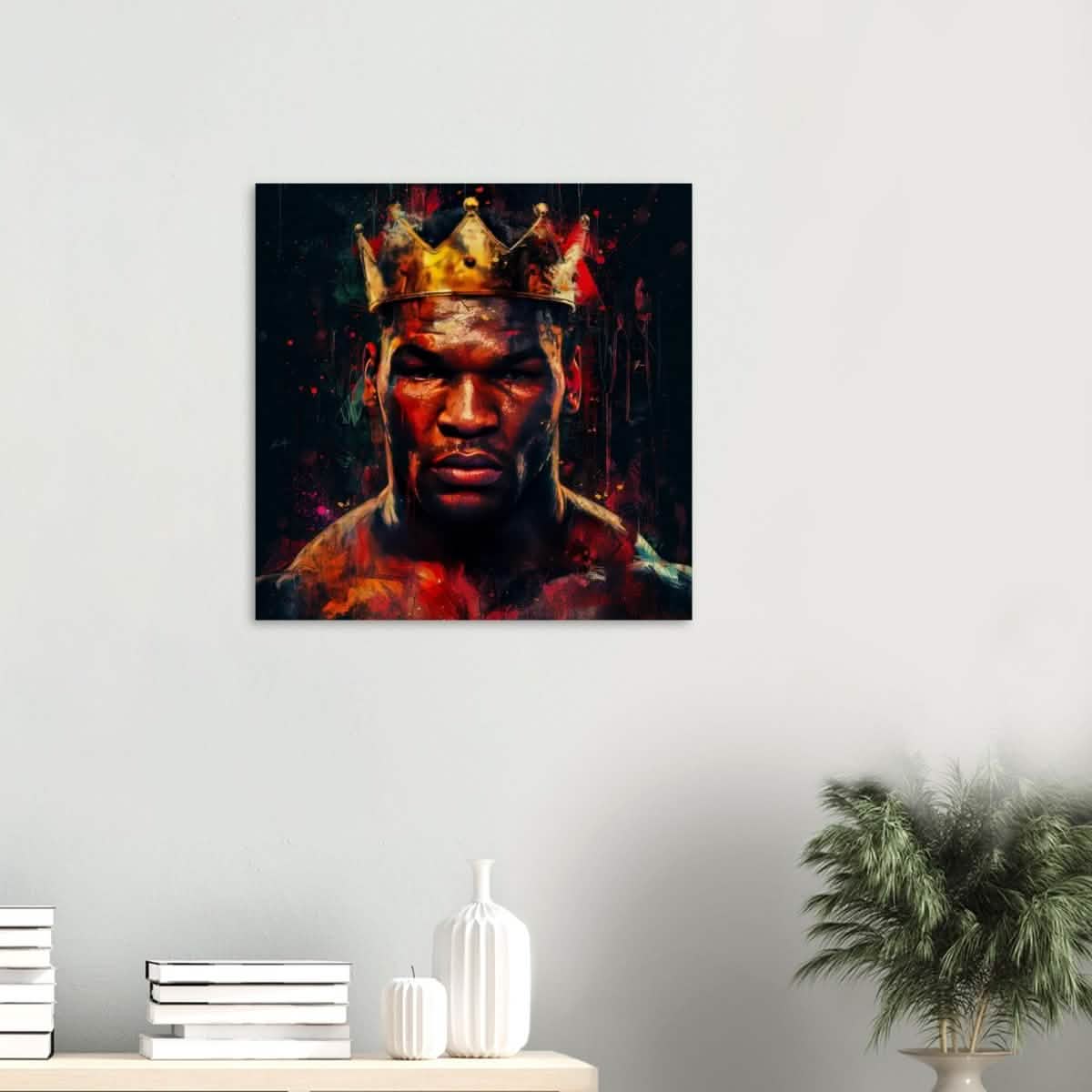 Da Vinci Pop Art Wall Art | Mike Tyson - Wood Prints - 60x60 cm / 24x24″ - 20 mm