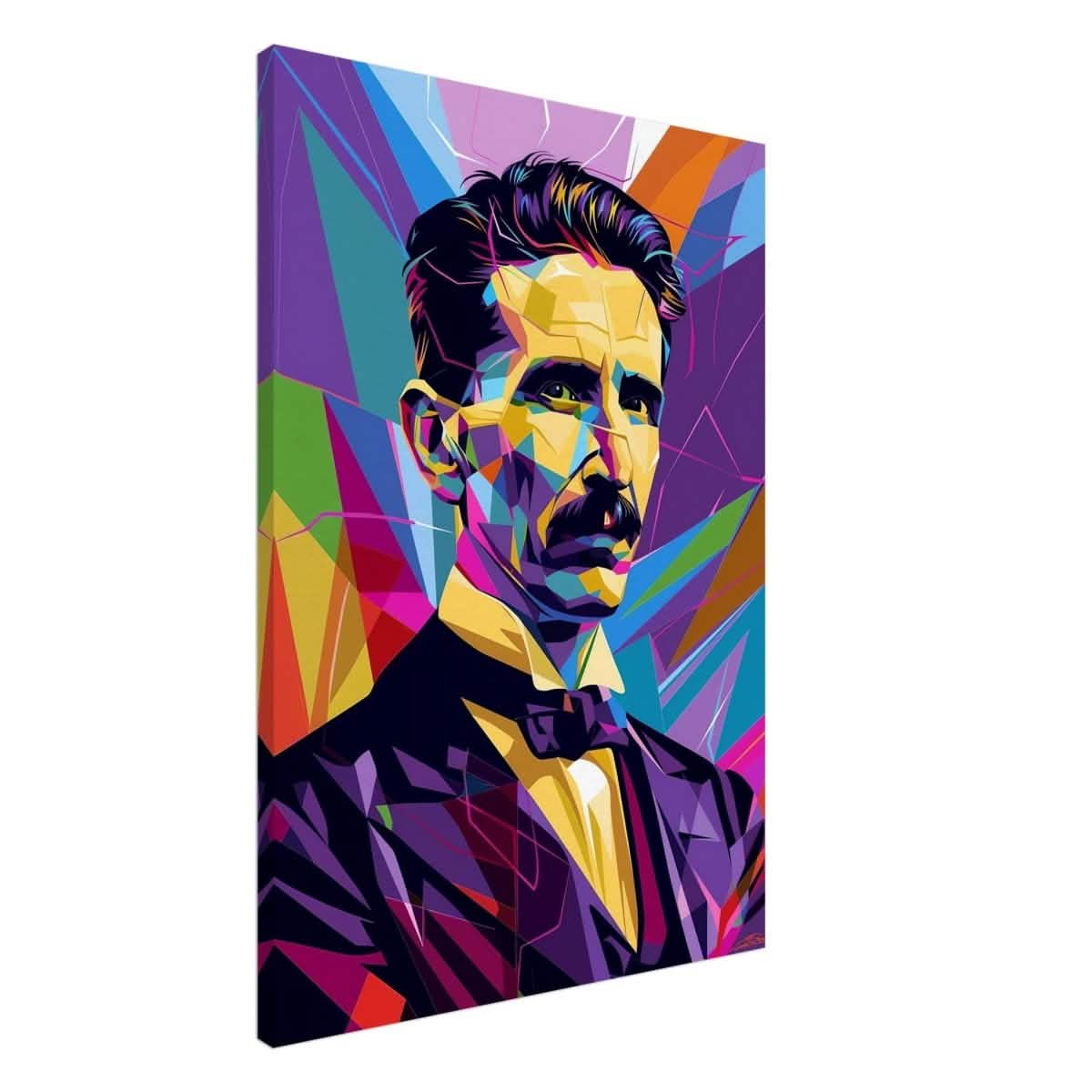 Da Vinci Pop Art Wall Art | Nikola Tesla - Canvas - 70x100 cm / 28x40″ - Thick